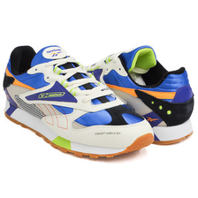 Reebok CL LTHR ATI 90S SAND/ BLUE / PURPLE DV5374画像