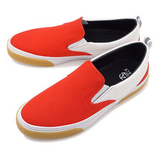 SLACK CALMER ES SLIP-ON RED/WHITE/GUM SL1492-877画像