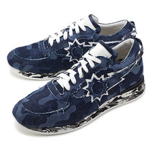 URBAN SUN &times; RESOUND CLOTHING ANDRE CO 01 INDIGO CAMO NAVY画像