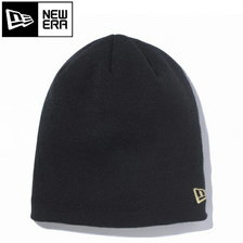 NEW ERA Basic Beanie Cotton Blend BLACK/METALLIC GOLD 11099947画像