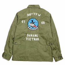 Buzz Rickson's COAT,MAN'S, COMBAT TROPICAL 366th TAC.FIGHTER WING &ldquo;GUNFIGHTERS&rdquo; BR14351画像