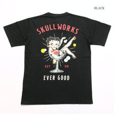 SKULL WORKS &times; BETTY BOOP コラボレーション Tシャツ "カクテルベティー" BTY-54画像