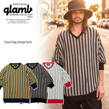 glamb Coen big stripe knit GB0219-KNT01画像