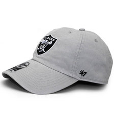 '47 Brand OAKLAND RAIDERS CLEAN UP STRAPBACK STEEL GREY F-MVP23WBV-BKA画像
