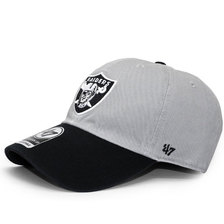 '47 Brand OAKLAND RAIDERS CLEAN UP STRAPBACK GREY BLACK F-RGWTT23GWSNL-GY画像