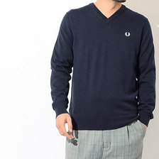 FRED PERRY Supima Cotton Classic V-Neck Sweater K5522画像