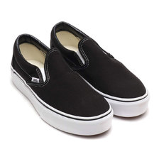VANS CLASSIC SLIP-ON PLATFORM BLACK VN00018EBLK-U画像