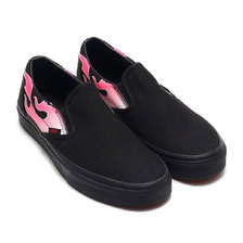 VANS CLASSIC SLIP-ON FLAME BLACK VN0A38F7QCX-U画像