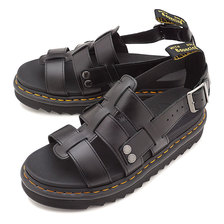 Dr.Martens ZEBRILUS TERRY STRAP SANDALS BLACK BRANDO 23521001画像