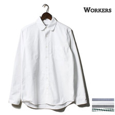 Workers Round Collar Shirt, Oxford,画像