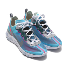 NIKE REACT ELEMENT 87 ROYAL TINT/BLACK-WOLF GREY-SOLAR RED AQ1090-400画像