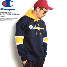 Champion WRAP-AIR PULLOVER PARKA -NAVY- C3-P109N画像