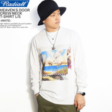 RADIALL HEAVEN'S DOOR CREW NECK T-SHIRT L/S -WHITE-画像