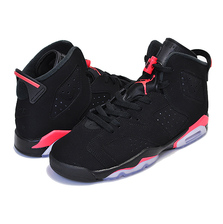 NIKE AIR JORDAN 6 RETRO GS "INFRARED" "MICHAEL JORDAN" "LIMITED EDITION for JORDAN BRAND" BLK/RED/WHT 384665-060画像