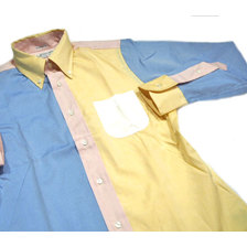 INDIVIDUALIZED SHIRTS L/S STANDARD FIT B.D. CRAZY PATTERN SHIRTS/crazy:white x yellow x blue x pink画像