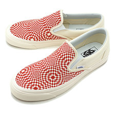 VANS ANAHEIM FACTORY CLASSIC SLIP-ON 98 DX OG RED/WHITE/WARP CHECK VN0A3JEXVMZ画像