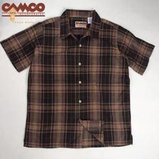 CAMCO MADRAS OPEN S/S ブラウンチェック画像