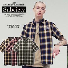Subciety CHECK SHIRT-BABYLON- 109-22392画像