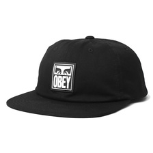 OBEY VANISH 6 PANEL SNAPBACK (BLACK)画像