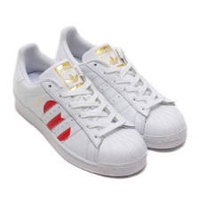 adidas Originals SUPERSTAR RUNNING WHITE/COLLEGE RED/GOLD MET EG3396画像