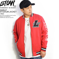 LEFLAH SWEAT STUDIUM JACKET -RED-画像