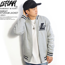 LEFLAH SWEAT STUDIUM JACKET -GRAY-画像