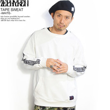 Zephyren TAPE SWEAT -WHITE- Z19PO11画像