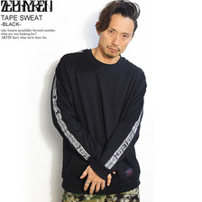 Zephyren TAPE SWEAT -BLACK- Z19PO11画像