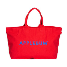 APPLEBUM Logo Canvas Zip Tote Bag RED画像