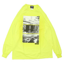 KROD NYC L/S TEE NEON YELLOW画像