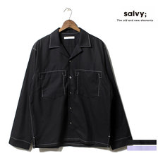salvy; 2019SS HI-TWISTED COTTON OVER SHIRT SV05-72M19A画像