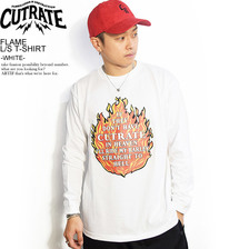 CUTRATE FLAME L/S T-SHIRT -WHITE-画像