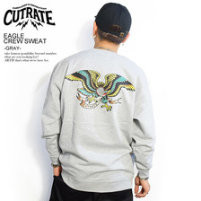 CUTRATE EAGLE CREW SWEAT -GRAY-画像