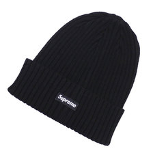 Supreme 19SS Overdyed Beanie BLACK画像