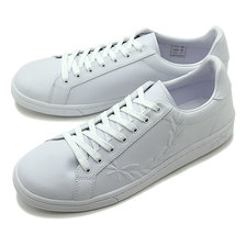 FRED PERRY B721 EMBOSSED LAUREL LEATHER WHITE B5150-134画像