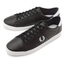 FRED PERRY SPENCER LEATHER BLACK/WHITE B5141-102画像