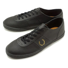 FRED PERRY MILES KANE PERF LEATHER BLACK B5211-102画像