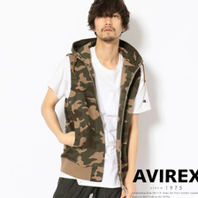 AVIREX FULL ZIP SWEAT HOODIE VEST 6193338画像
