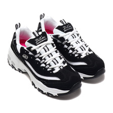 SKECHERS D'LITES - BIGGEST FAN BLACK/WHITE 11930-BKW画像