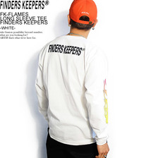 FINDERS KEEPERS FK-FLAMES LONG SLEEVE TEE FINDERS KEEPERS -WHITE- 40911201画像