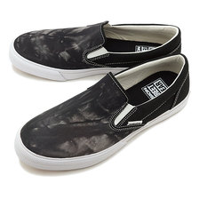 VISION STREET WEAR CANVAS SLIP ON BLACK PRINT VSW-8151画像