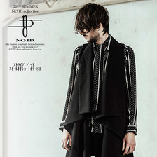 NO ID. ストライプドットストール付ショートカラーSH 444006-884S画像