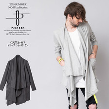 NO ID. BLACK C天竺カットオフドレープショールガウン 444006-881T画像