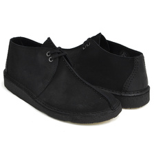 Clarks DESERT TREK BLACK SUEDE 26138667画像