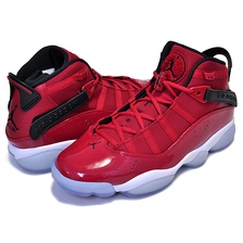 NIKE JORDAN 6 RINGS gym red/black-white 322992-601画像