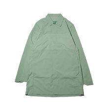 DESCENTE ALLTERRAIN SCHEMATECH AIR BAL COLLAR COAT STORM GREEN DAMNGC41画像