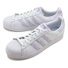 adidas Originals SUPERSTAR RUNNING WHITE/PURPLE GLOW BTO45/BD7429画像
