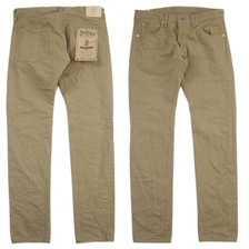 ONI DENIM 670 12oz 超ローテンションセルビッジ カーキベージュ ニューリラックステーパード 670LW-BE画像