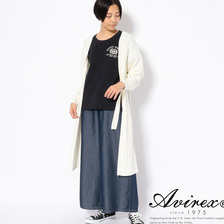 AVIREX BELTED LONG CARDIGAN 6294003画像