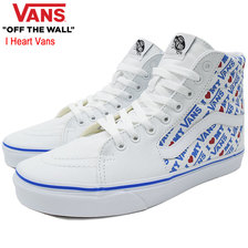VANS Sk8-Hi True White/True White I Heart Vans VN0A38GEVP5画像